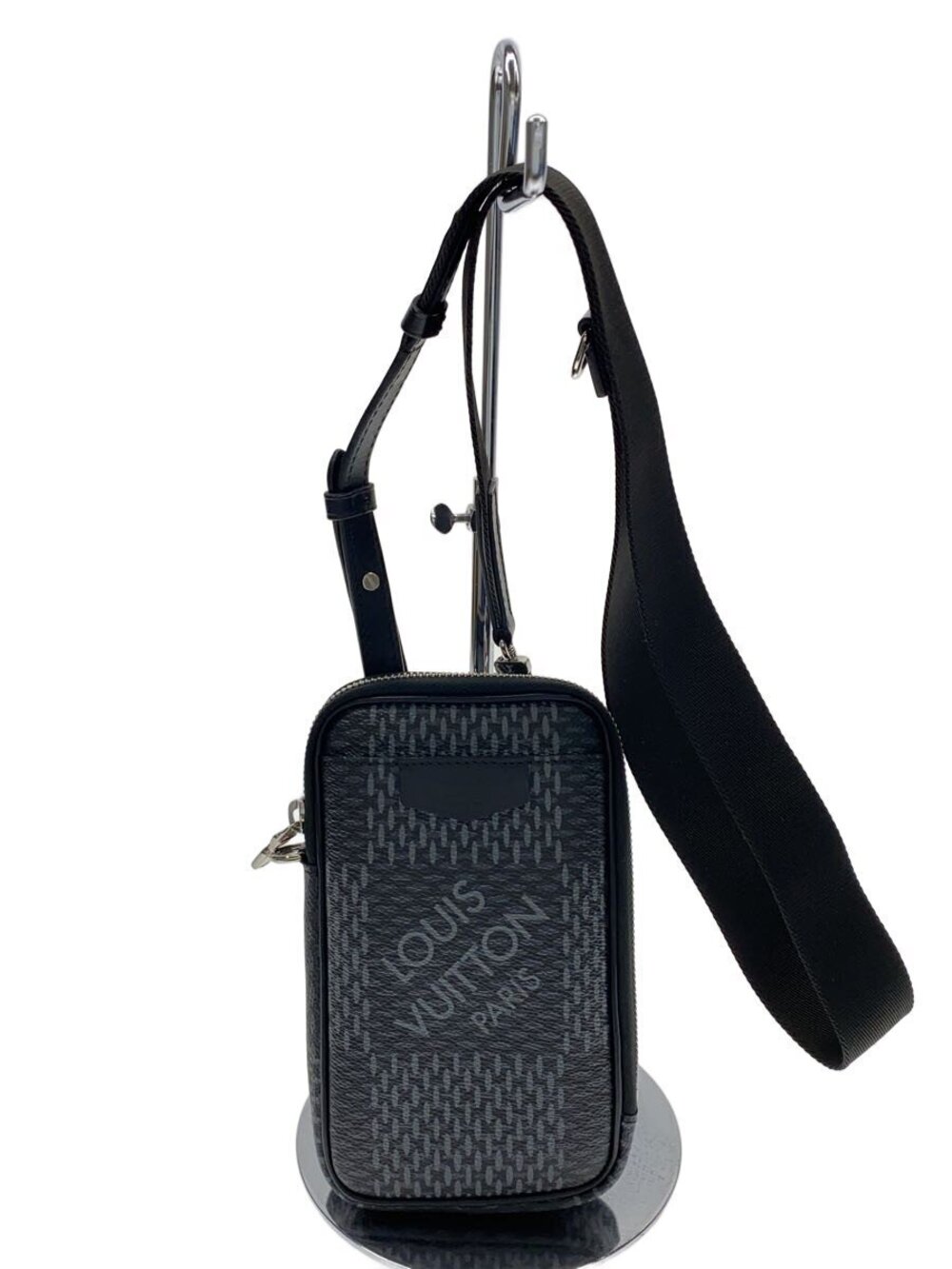 LOUIS VUITTON Modular Pouch Clutch Damier Graphite Black